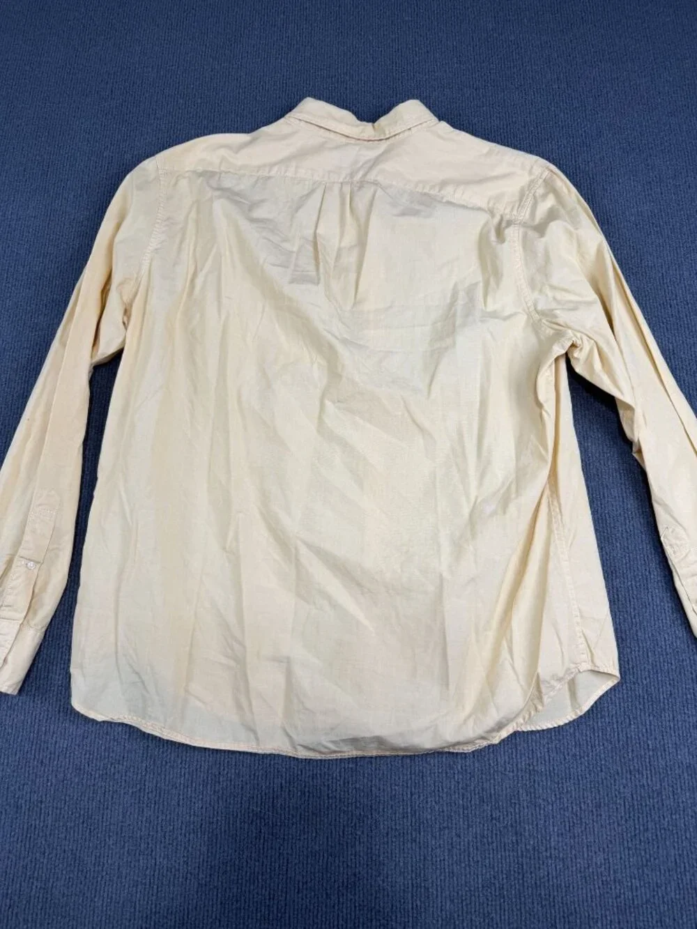 J. Crew Mens Yellow Classic Fit Long Sleeve Button-Up Shirt XL